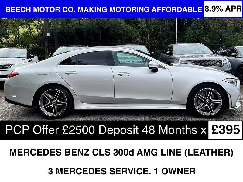 Silver Used 2020 Mercedes CLS300 AMG line Coupe | £26,500 - Image 1/3