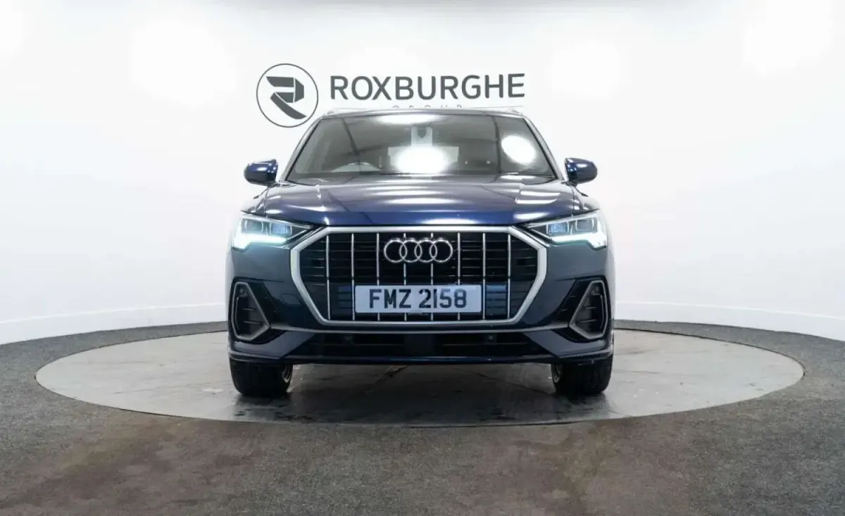 Begagnad Audi Q3 S-Line 150 HK (110 kW) 2021 Blå SUV