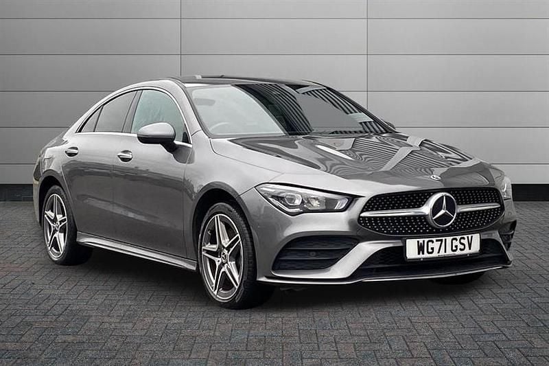 Used Mercedes CLA250e AMG Line Premium 218 HP (160 kW) 2021 Mountain grey Sedan
