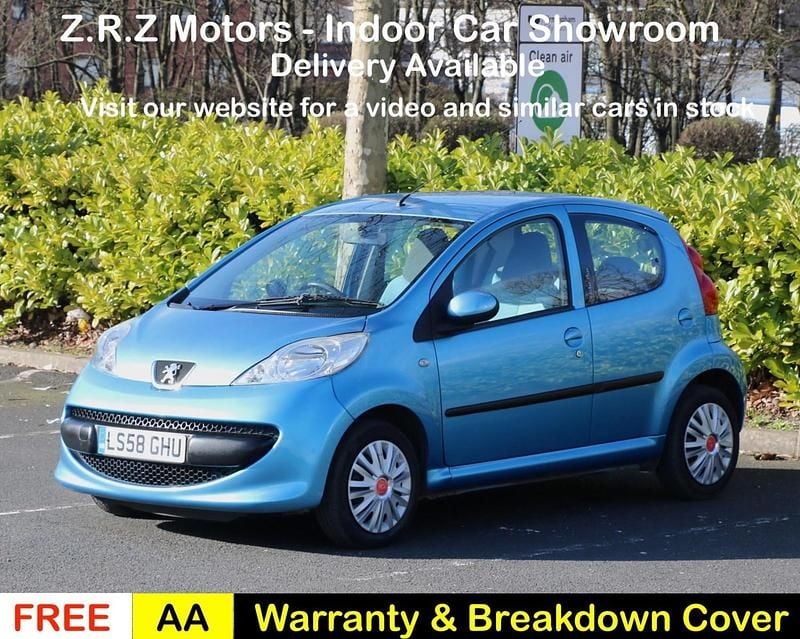 Blue Used 2008 Peugeot 107 Urban Move Hatchback | £2,199 (Fair price) - Image 1/3
