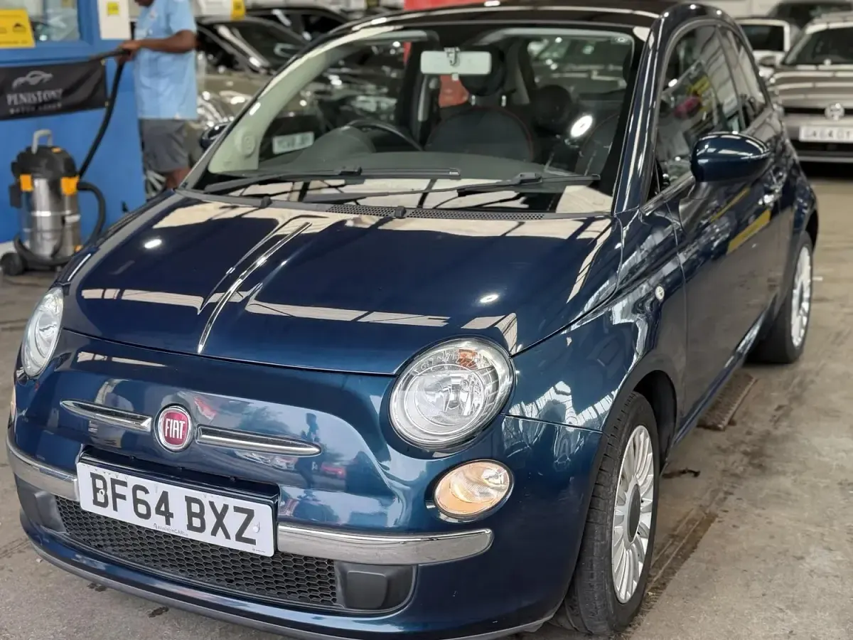 Used Fiat 500 Lounge 85 HP (62 kW) 2014 Blue Hatchback