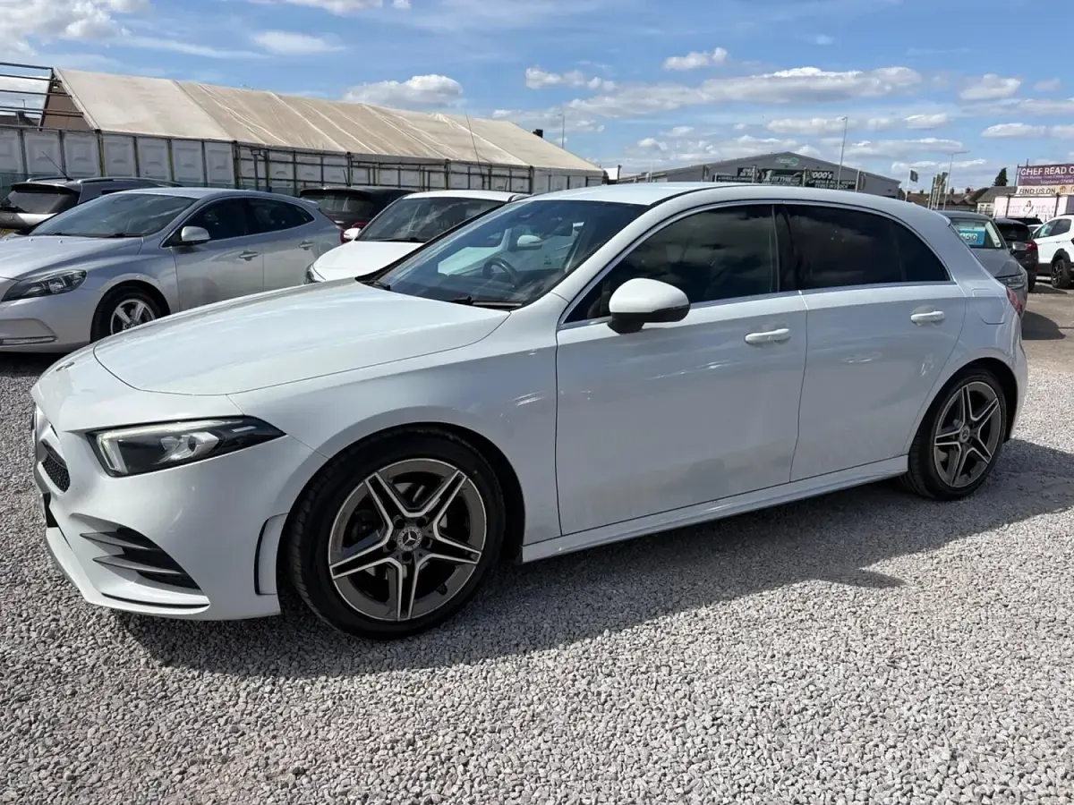 Used Mercedes A200 AMG line 163 HP (119 kW) 2020 White Hatchback