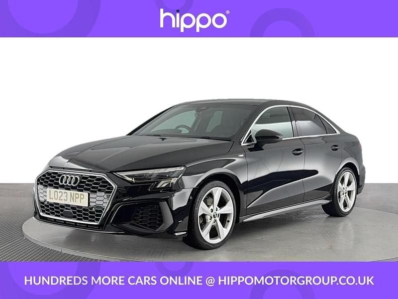 Black Used 2023 Audi A3 S-Line Sedan | £20,700 (Good price) - Image 1/4