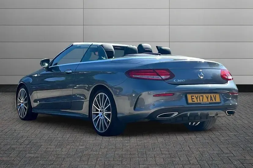 Used Mercedes C300 AMG line 242 HP (177 kW) 2017 Grey Cabriolet