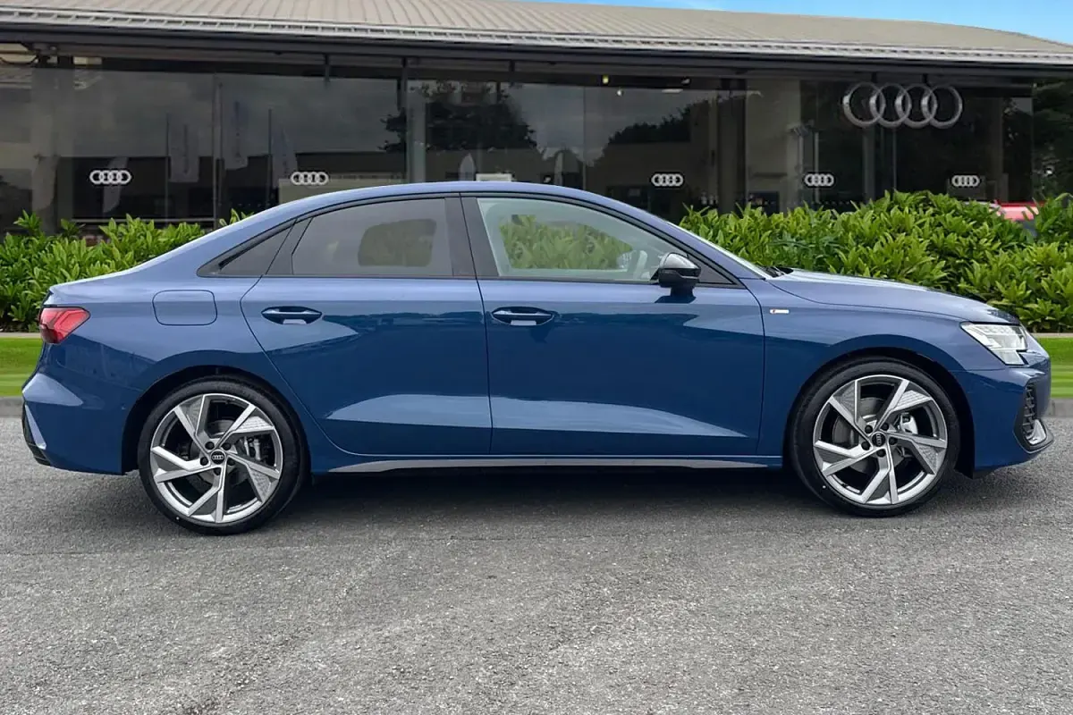 New Audi A3 Black Edition 2026 Blue Sedan