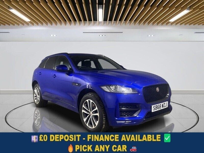 Blue Used 2018 Jaguar F-Pace R-Sport SUV | £17,049 (Fair price) - Image 1/3