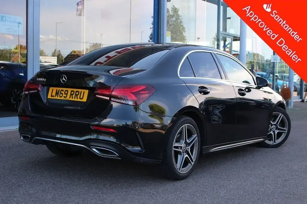 Used Mercedes A180 AMG line 116 HP (85 kW) 2019 Black Sedan