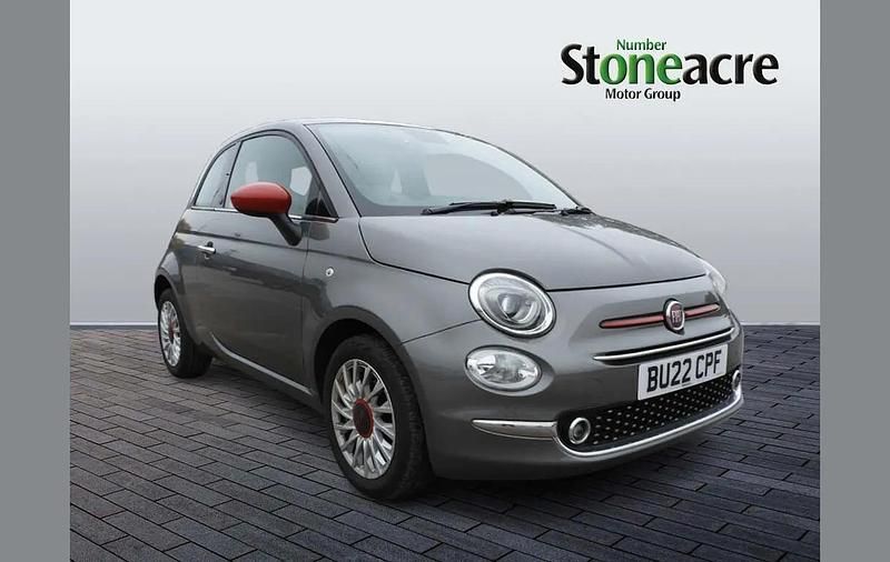 Grey Used 2022 Fiat 500 Red Hatchback | £9,495 (Fair price) - Image 1/4