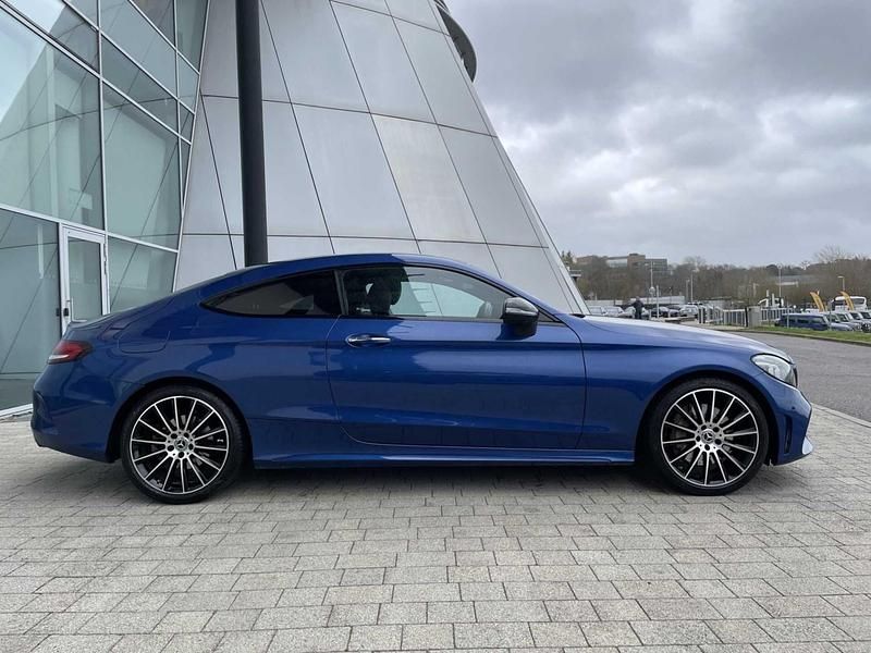 Used Mercedes C300e AMG line 2023 Blue Coupe