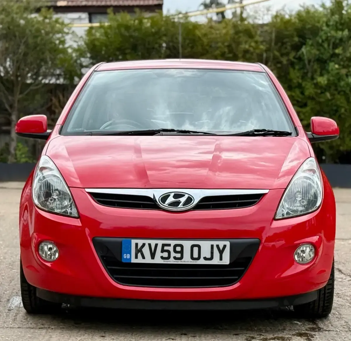 Begagnad Hyundai i20 Style 101 HK (74 kW) 2009 Röd Halvkombi