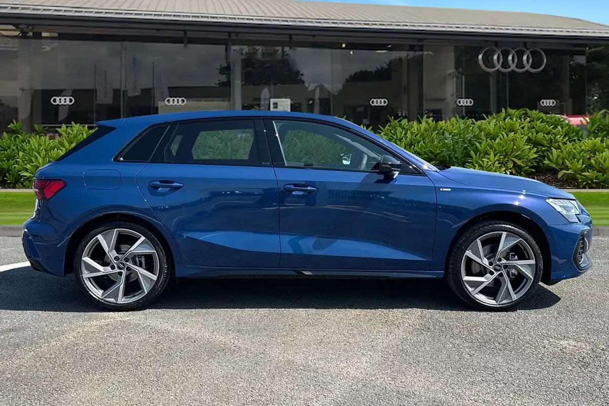 New Audi A3 Sportback Black Edition 150 HP (110 kW) 2026 Blue Hatchback
