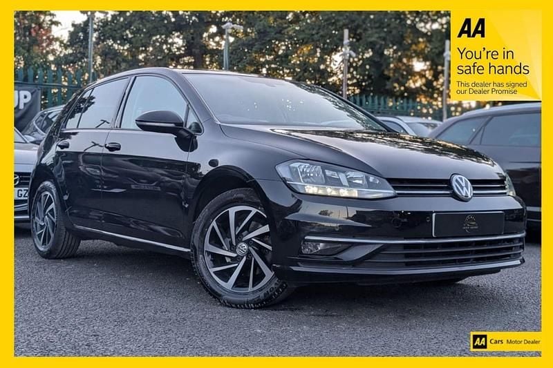 Black Used 2019 VW Golf VII Match Hatchback | £10,448 (Fair price) - Image 1/3