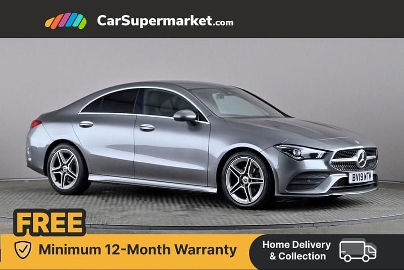 Grey Used 2019 Mercedes CLA180 AMG line Sedan | £17,397 (Fair price) - Image 1/4