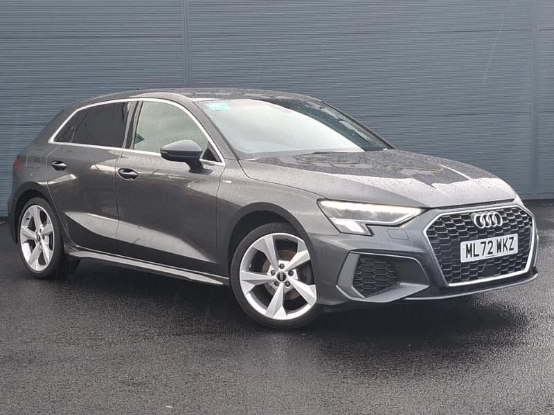 Grey Used 2022 Audi A3 S-Line Hatchback | £23,498 (A bit pricey) - Image 1/4