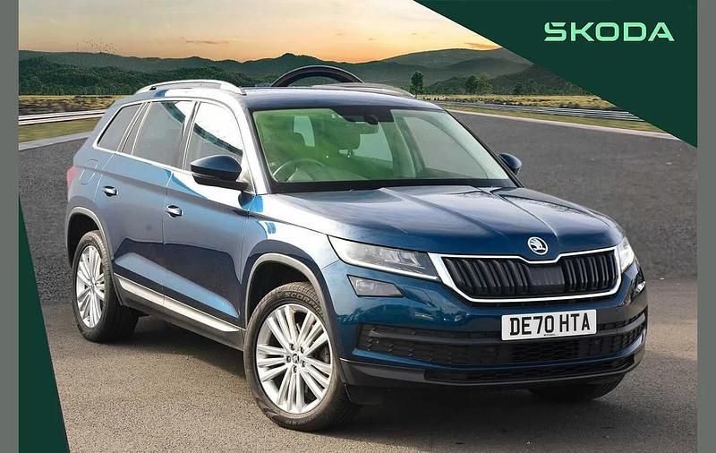 Used Skoda Kodiaq SE L 187 HP (137 kW) 2020 Petrol blue metallic SUV