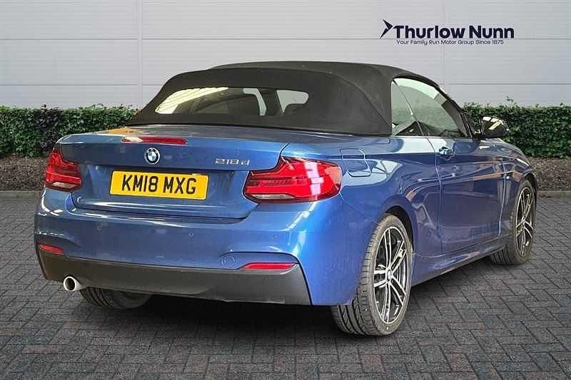 Used BMW 218 M Sport 150 HP (110 kW) 2018 Blue Cabriolet