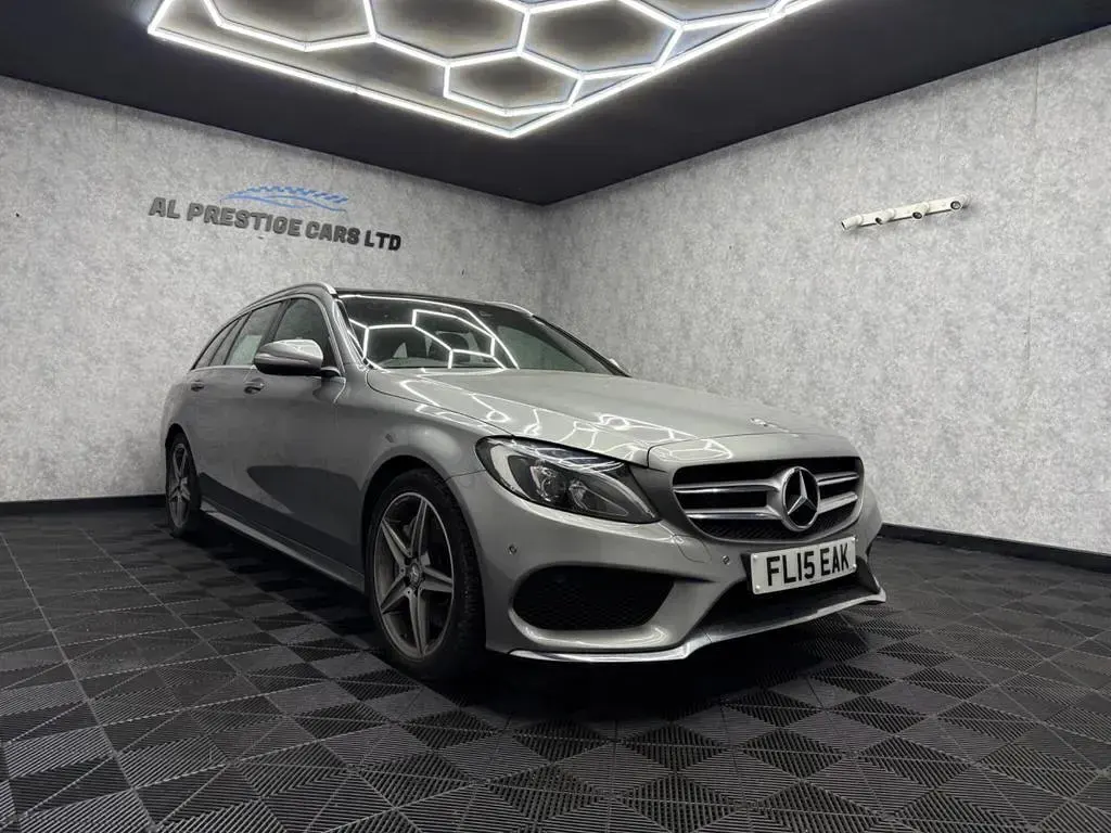 Used Mercedes C300 AMG line 2015 Silver Estate