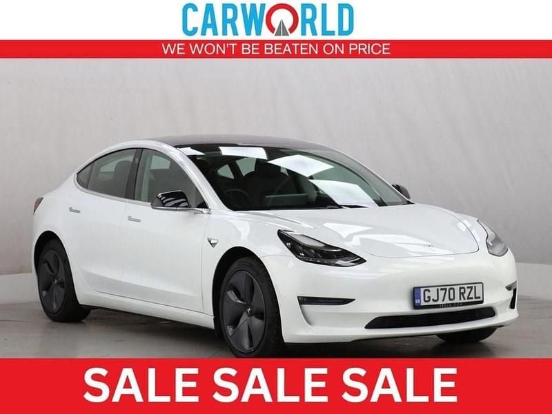 White Used 2020 Tesla Model 3 Sedan | £16,990 (Good price) - Image 1/3