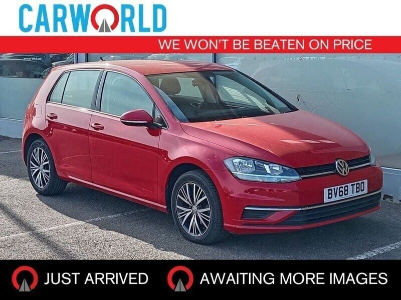 Red Used 2018 VW Golf VII SE Hatchback | £10,990 (Good price) - Image 1/3