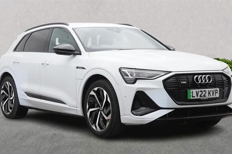 White Used 2022 Audi e-tron Black Edition SUV | £31,669 (Fair price) - Image 1/4