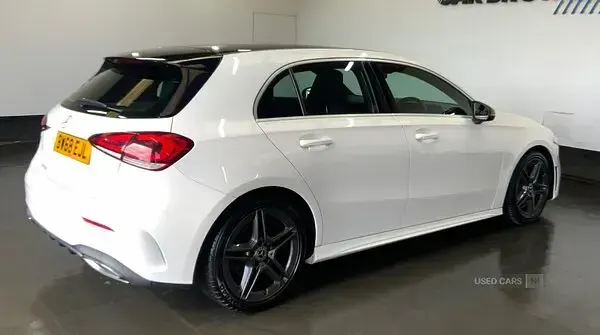 Used Mercedes A250 AMG line 2019 White Hatchback
