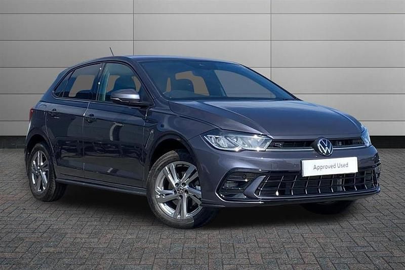 Smokey grey with black roof Used 2025 VW Polo R-line Hatchback | £21,695 (Fair price) - Image 1/3