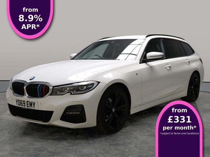 White Used 2020 BMW 320 M Sport Estate | £21,645 (Fair price) - Image 1/3