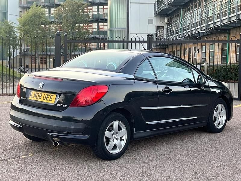 Black Used 2008 Peugeot 207 Sport Cabriolet | £1,999 (Fair price) - Image 1/4