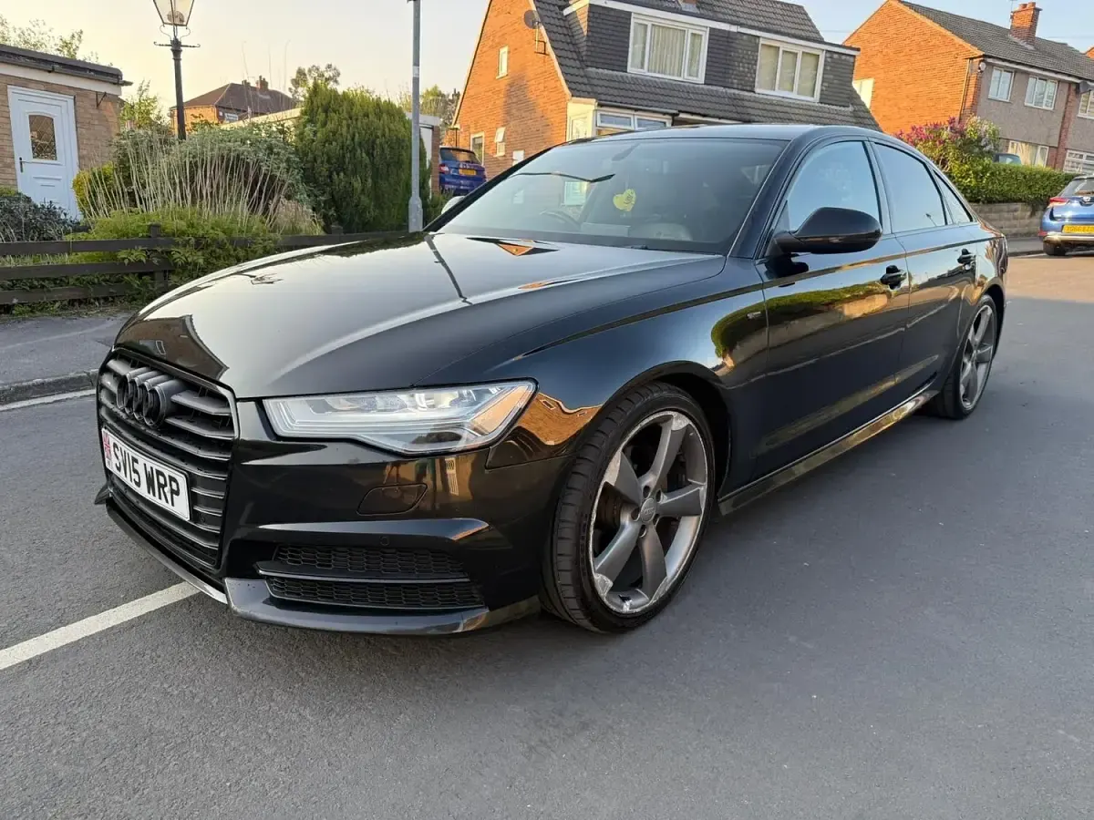 Used Audi A6 Black Edition 190 HP (139 kW) 2015 Black Sedan