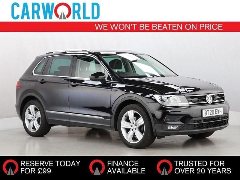 Black Used 2020 VW Tiguan Match SUV | £15,710 (Fair price) - Image 1/3