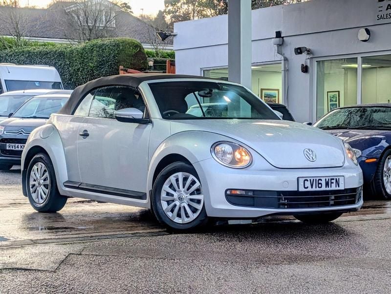 Silver Used 2016 VW Beetle Cabriolet | £13,795 (Fair price) - Image 1/4