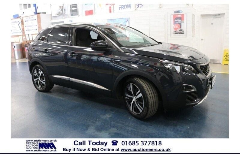 Grey Used 2019 Peugeot 3008 GT-line Hatchback | £8,160 (Fair price) - Image 1/4