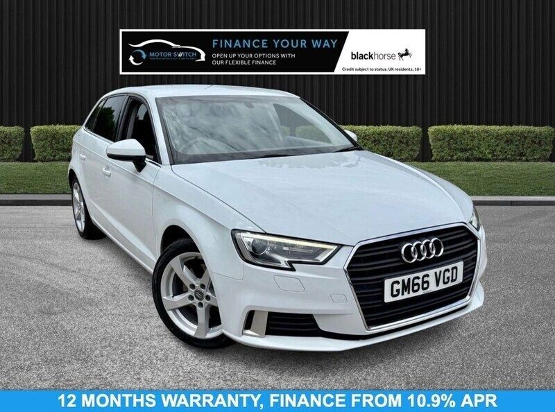 White Used 2017 Audi A3 Sportback Sport Hatchback | £10,195 (Super price) - Image 1/3