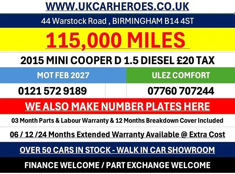 Used Mini Cooper D Hatch 116 HP (85 kW) 2015 White Hatchback