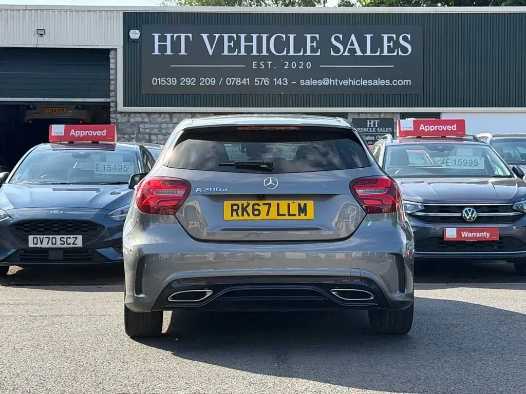 Used Mercedes A200 AMG Line Premium Plus 134 HP (98 kW) 2017 Grey Hatchback