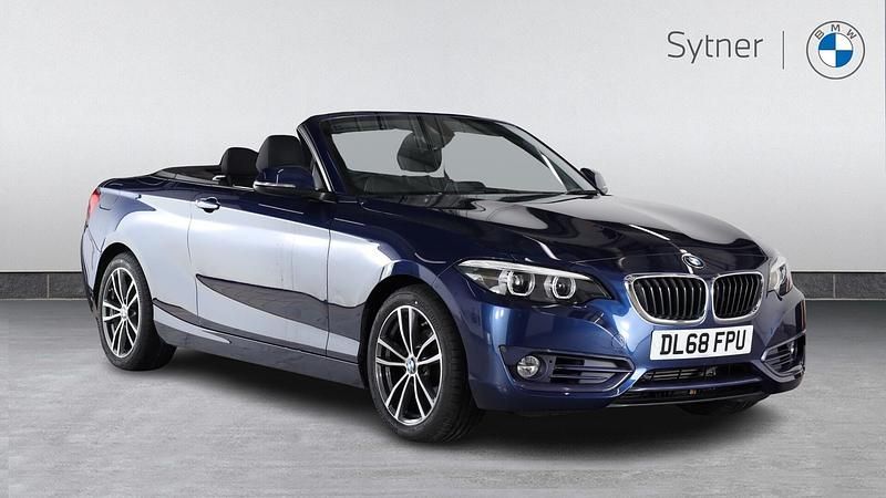Blue Used 2018 BMW 218 Sport Line Cabriolet | £14,000 (Fair price) - Image 1/4