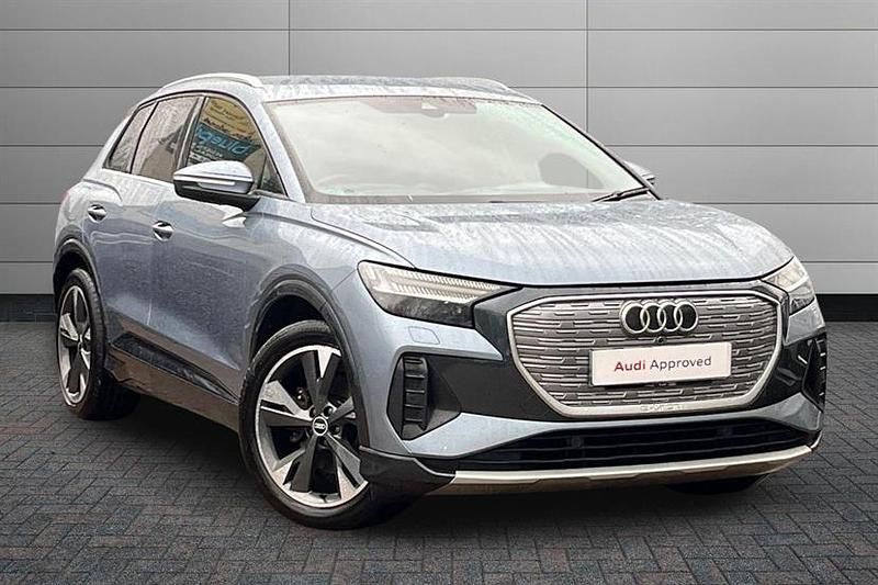 Geyser blue Used 2021 Audi Q4 e-tron Sport SUV | £17,395 (Fair price) - Image 1/4