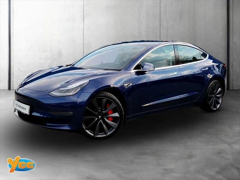 Used Tesla Model 3 Performance 461 kW (627 HP) 2020 Blue Sedan