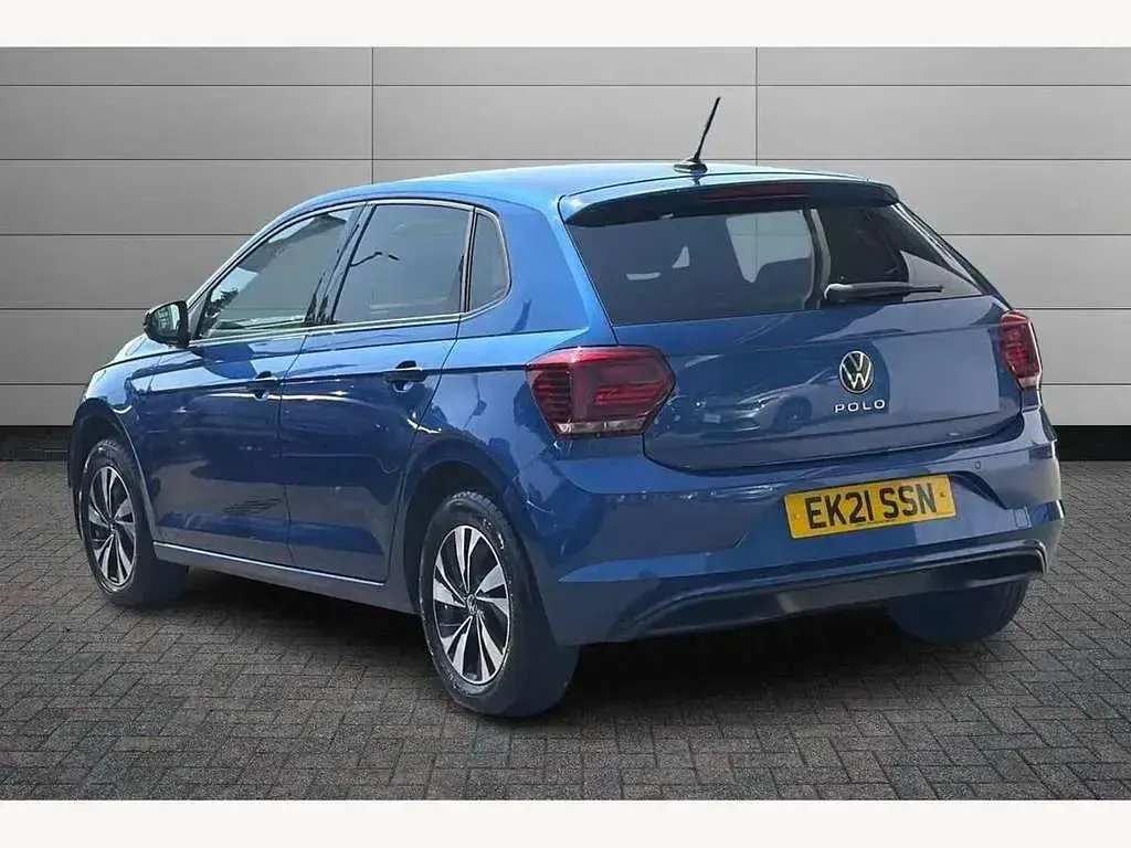 Used VW Polo Match 95 HP (69 kW) 2021 Blue Hatchback
