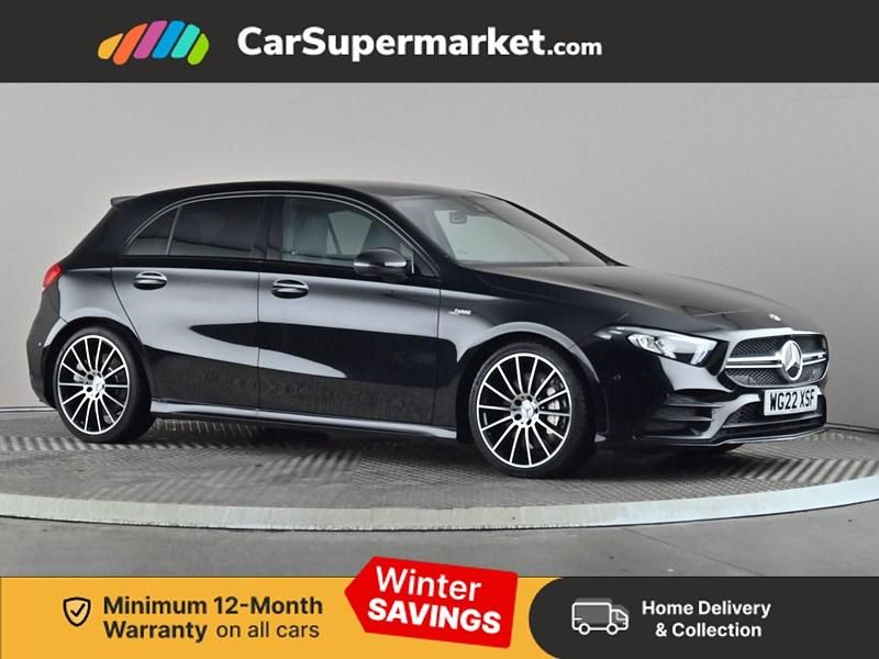 Black Used 2022 Mercedes A35 AMG Executive Hatchback | £26,176 (Fair price) - Image 1/3