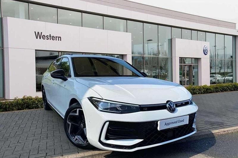 White Used 2025 VW Passat R-line Estate | £35,890 - Image 1/4