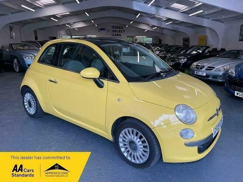 Yellow Used 2009 Fiat 500 Lounge Hatchback | £3,000 - Image 1/4
