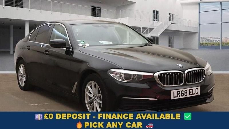 Black Used 2018 BMW 520 Comfort Edition Sedan | £12,899 (Good price) - Image 1/4