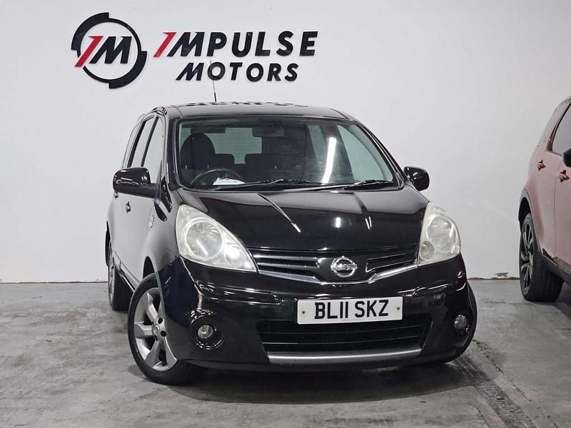 Begagnad Nissan Note N-TEC 88 HK (64 kW) 2011 Svart Halvkombi