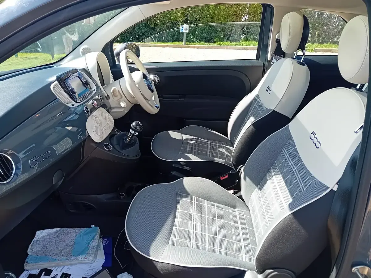 Used Fiat 500 Lounge 69 HP (50 kW) 2018 Grey Hatchback