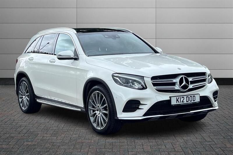 Polar white Used 2018 Mercedes GLC220 AMG line Estate | £26,050 (A bit pricey) - Image 1/4