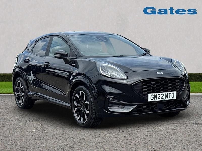 Black Used 2022 Ford Puma ST-Line X Hatchback | £17,299 (Fair price) - Image 1/4