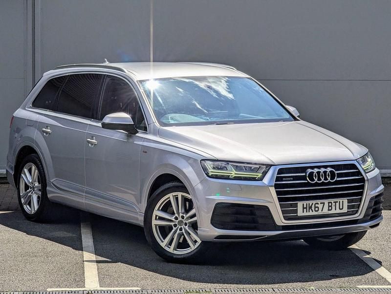 Silver Used 2017 Audi Q7 S-Line SUV | £17,695 (Good price) - Image 1/4
