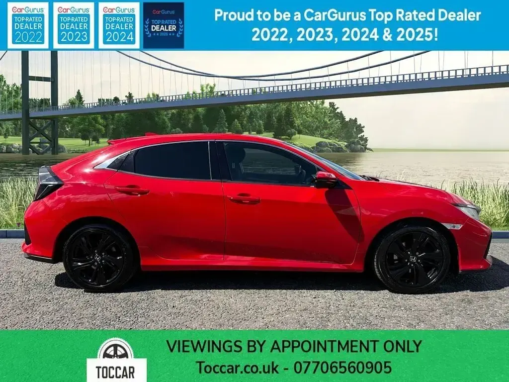 Used Honda Civic SR 129 HP (94 kW) 2018 Red Hatchback