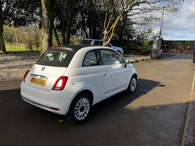 Used Fiat 500C Lounge 69 HP (50 kW) 2018 White Cabriolet